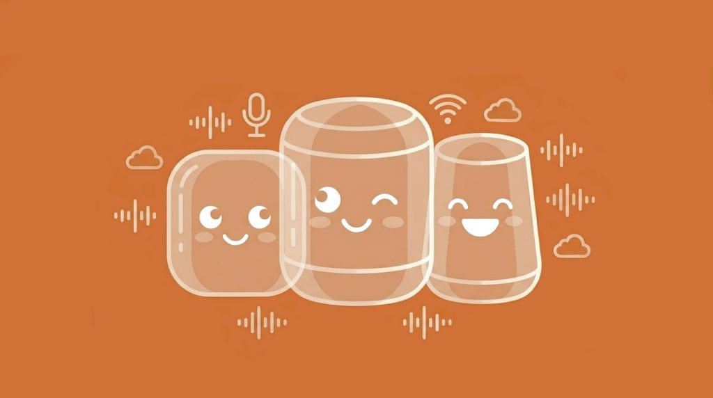 Three funny smart speakers
